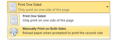 how to turn off double sided printing windows 8